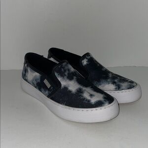 GBG Los Angeles Womens Paysyn Sneakers Black White Tie Dye Size 8